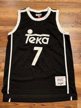 Men's Small Headgear Real Madrid Baloncesto Luka Doncic #7 Teka Black